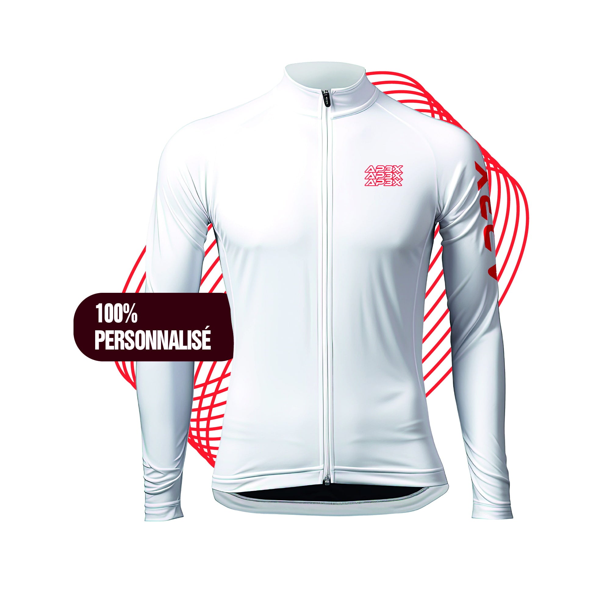 Maillot mi-saison cyclisme Borah Personnalisable