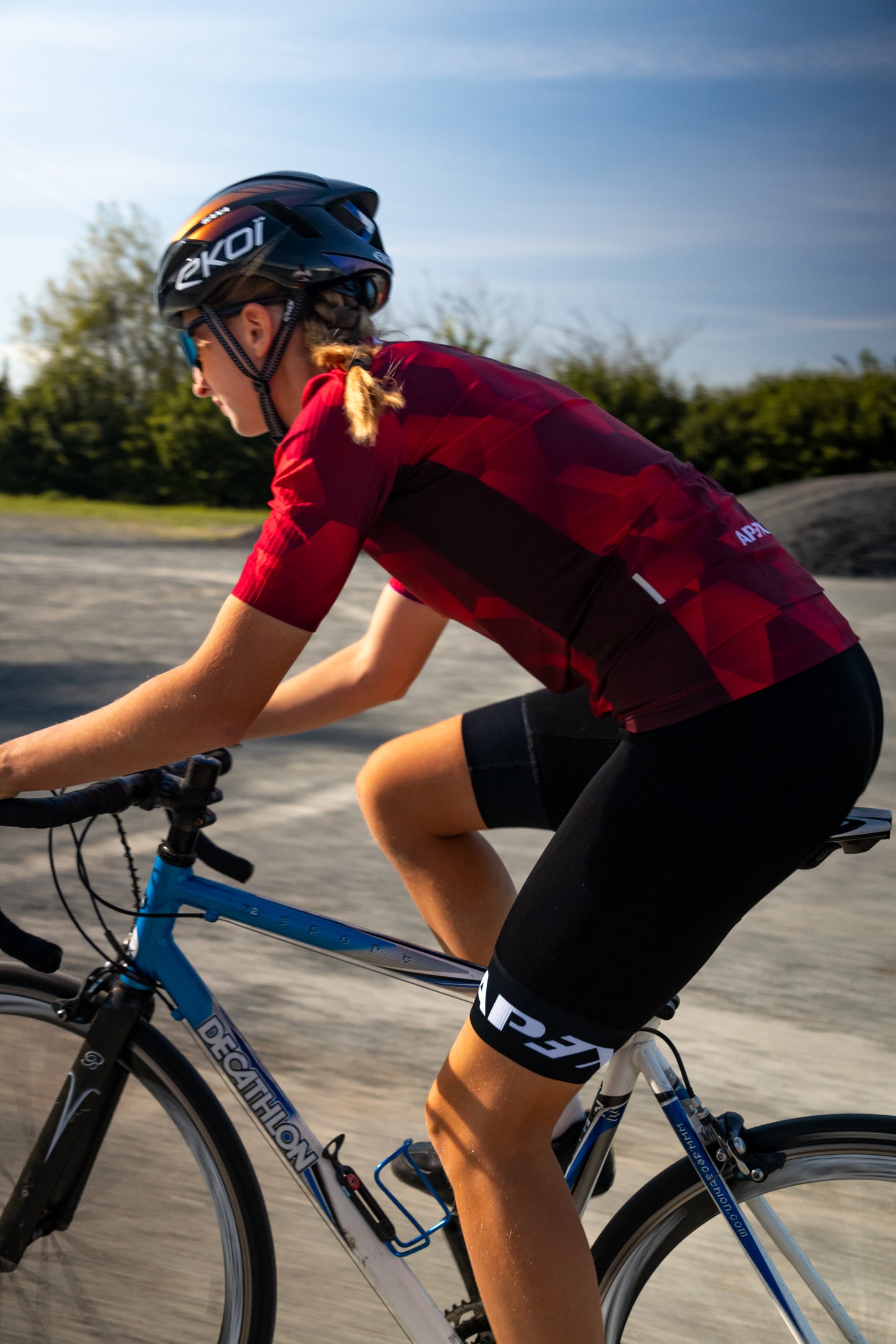 Customizable Etna cycling short jersey