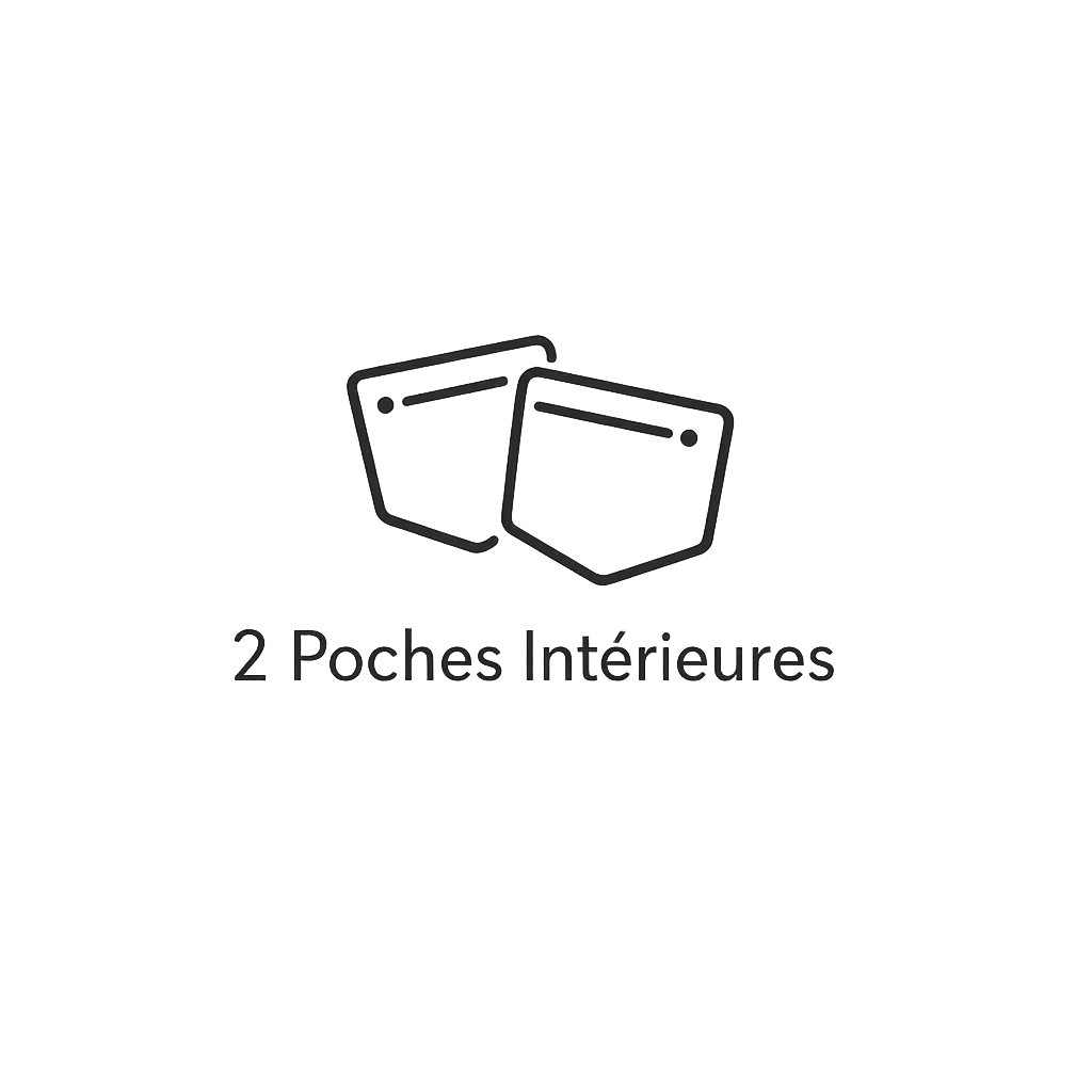 2 poches intérieures